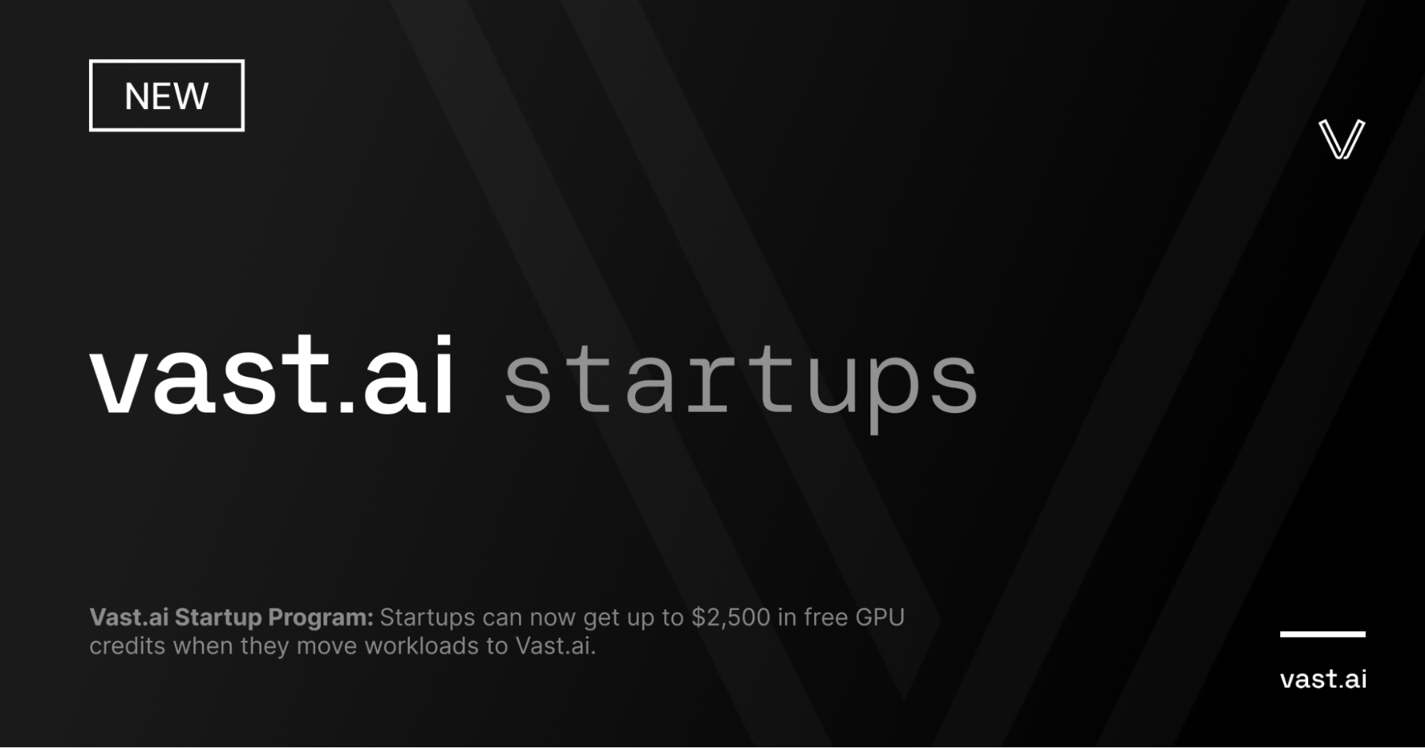 Introducing the Vast.ai Startup Program